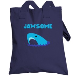 Jawsome Fun Teen Wolf Popular Shark Tv Show Totebag