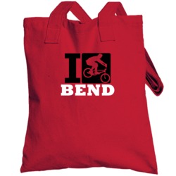 I Cycle Bend Biking Cycling Totebag