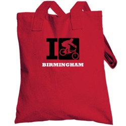 I Cycle Birmingham Biking Cycling Totebag