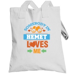Somebody In Hemet Loves Me Totebag