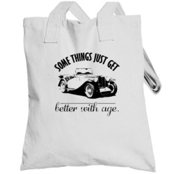1946 Mg Tc Better With Age Vintage Car Totebag