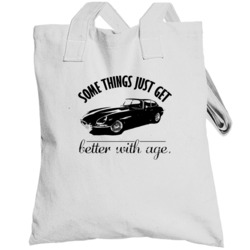 1961 Jaguar E Type Better With Age Vintage Car Totebag