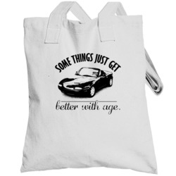 1990 Mazda Miata Mx 5 Better With Age Vintage Car Totebag