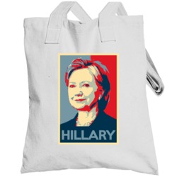 Obama Hope Style Poster Hillary Clinton Totebag