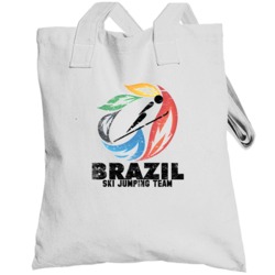 Brazil Ski Jumping Team 2014 Olympic Sochi Vintage Distressed Totebag