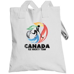 Canada Ice Hockey Team 2014 Olympic Sochi Vintage Distressed Totebag