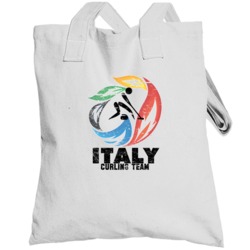 Italy Curling Team 2014 Olympic Sochi Vintage Distressed Totebag