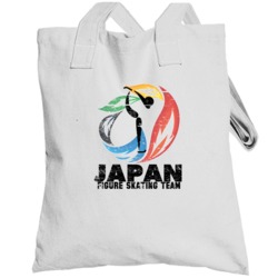 Japan Figure Skating Team 2014 Olympic Sochi Vintage Distressed Toteba