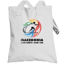 Macedonia Cross Country Skiing Team 2014 Olympic Sochi Vintage Totebag