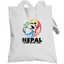 Nepal Alpine Skiing Team 2014 Olympic Sochi Vintage Distressed Totebag