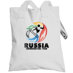 Russia Snowboarding Team 2014 Olympic Sochi Vintage Distressed Totebag