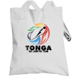 Tonga Ski Jumping Team 2014 Olympic Sochi Vintage Distressed Totebag