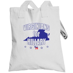 Virginians For Hillary Clinton 2016 Democrat Virginia State Silhouette