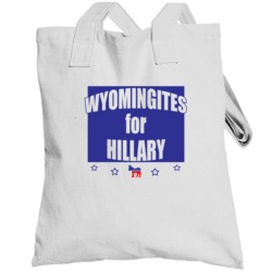 Wyomingites For Hillary Clinton 2016 Democrat Wyoming State Silhouette
