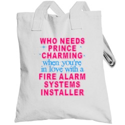 In Love With Fire Alarm Systems Installer Cute Occupation Totebag