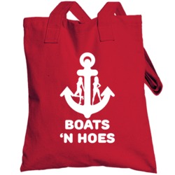 Boats N Hoes Funny Boating Trip Party Totebag