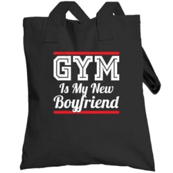 Gym Is My New Boyfriend Funny Crossfit Fitness Worn Look Totebag
