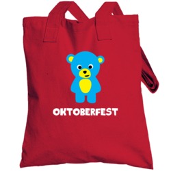 Oktoberfest Bear Funny Beer Totebag
