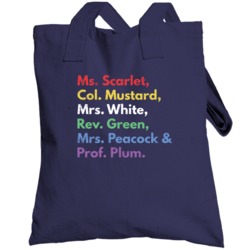 Clue Board Game Murder Mystery Totebag