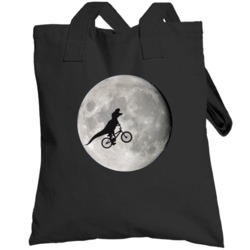Flying Dinosaur Bike Moon Funny Et Parody Totebag