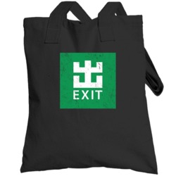 Mtr Central Station Hong Kong Exit Sign Worn Look Totebag