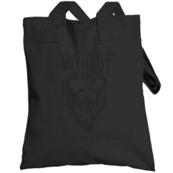There's A Place For Men Without Beards Funny Worn Look Totebag