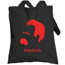 Friedrich Nietzsche Philosopher Silhouette Totebag
