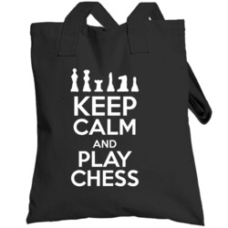 Keep Calm And Play Chess Totebag