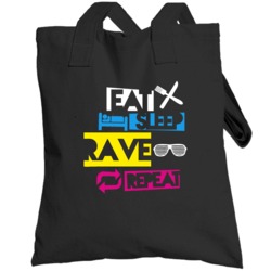 Eat Sleep Rave Repeat Totebag