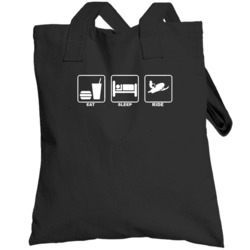 Eat Sleep Ride Ski Doo Snow Mobile Totebag