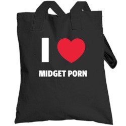 Funny I Heart Love Luv Midget Porn Totebag