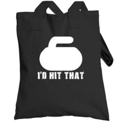 Funny Curling I'd Hit That Totebag