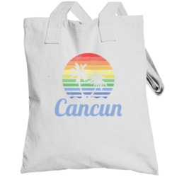 Cancun Vacation Mexico Spring Break Beach Distressed Totebag