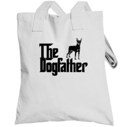 Miniature Pinscher Custom Dog Breed The Dogfather Totebag