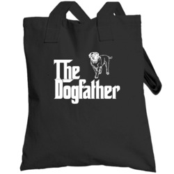 Bullmastiff Custom Dog Breed The Dogfather Black Totebag
