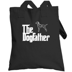 Dalmatian Custom Dog Breed The Dogfather Black Totebag