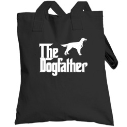 Gordon Setter Custom Dog Breed The Dogfather Black Totebag