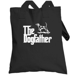 Pointer Custom Dog Breed The Dogfather Black Totebag
