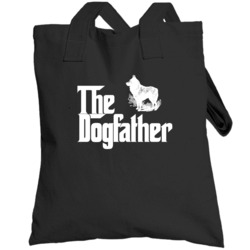 Schipperke Custom Dog Breed The Dogfather Black Totebag