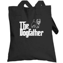 West Highland White Terrier Custom Dog Breed The Dogfather Black Toteb