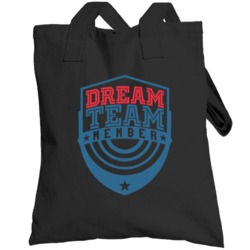 Dream Team Member Funny Sports Club Crew Totebag