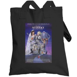 Beetlejuice Vintage Distressed Scary Movie Poster Halloween Totebag