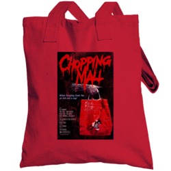 Chopping Mall Vintage Distressed Scary Movie Poster Halloween Totebag