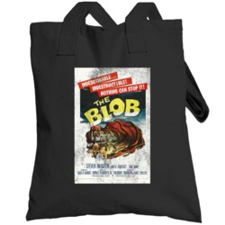 The Blob Vintage Distressed Scary Movie Poster Halloween Totebag