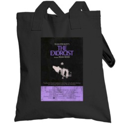 The Exorcist Vintage Distressed Scary Movie Poster Halloween Totebag