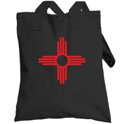 New Mexico State Flag Distressed Totebag