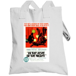 Poitier Steiger In The Heat Of The Night 60's Movie Totebag