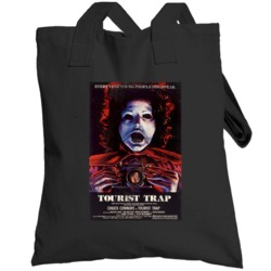 Tourist Trap Vintage Distressed Scary Movie Poster Halloween Totebag