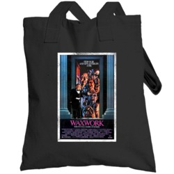 Waxwork Vintage Distressed Scary Movie Poster Halloween Totebag