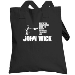 Boogeyman John Wick Action Movie Keanu Reeves Totebag